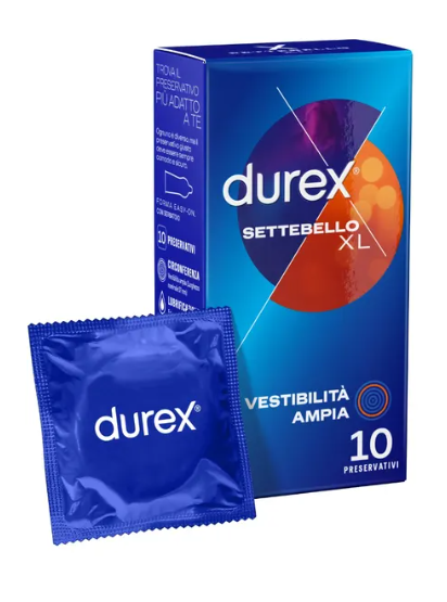 Durex Settebello Vestibilità Ampia XL 10 Preservativi