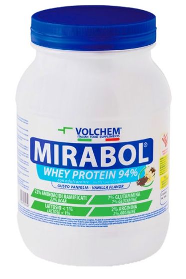 MIRABOL ® WHEY PROTEIN 94 - barattolo ( sieroproteine ) 750g vaniglia