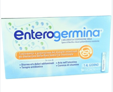 Enterogermina 4 miliardi/5ml sospensione orale 10 flaconcini