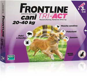 Frontline tri-act 3 pipette 20-40 kg 4ml