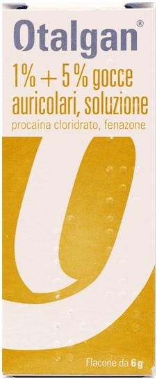 Otalg, 1% + 5% gocce auricolari, soluzione flacone da 6g