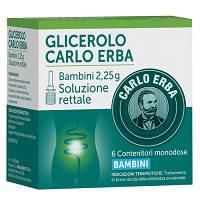 Glicero, bambini 2,25g soluzione rettale 6 contenitori monodose con camomilla e malva