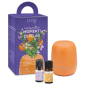 Purae Cofanetto Kit Momenti Relax - Diffusore A Ultrasuoni Di Oli Essenziali Mini Apricot + 2 Oli Essenziali Di Lavanda Ibrida E Arancio Dolce