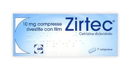 Zirt, 10mg compresse rivestite con film 7 compresse