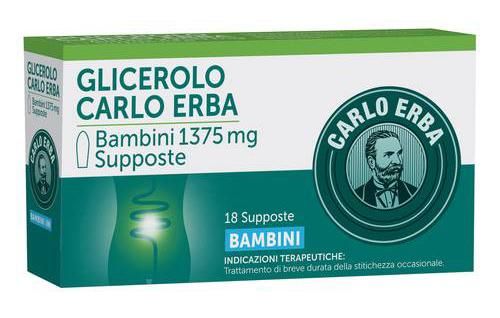 Glicero, bambini 1375mg supposte 18 supposte