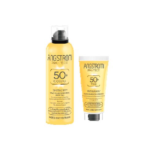 Angstrom bipacco spray solare spf50+150ml + crema viso spf50+50ml