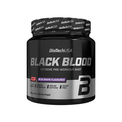 Biotechusa black blood caf+ 300gr blueberry flavoured