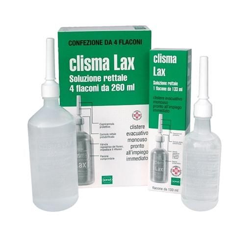 Clismal, soluzione rettale 4 flaconi da 133ml