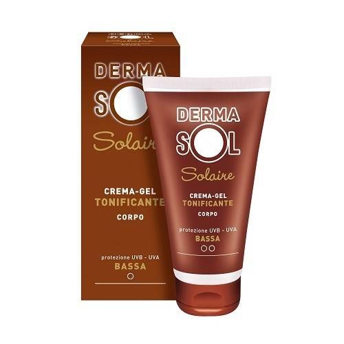 Dermasol solaire crema-gel tonificante corpo protezione bassa 150ml