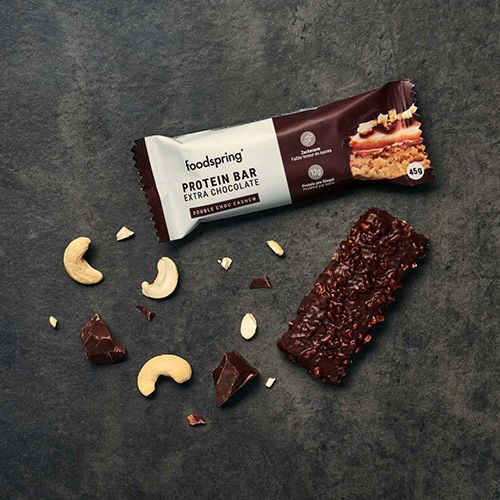 Foodspring Protein Bar Extra Chocolate Double Choc Cashew 65g