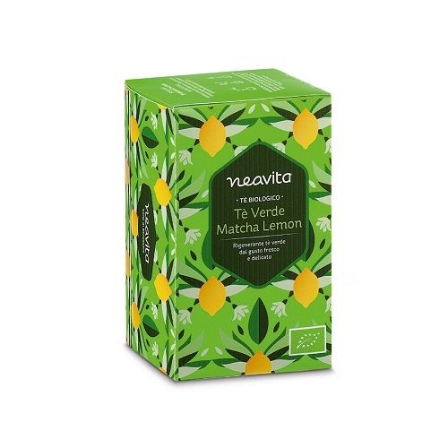 Neavita Tè Biologico - Tè Verde Matcha Lemon 15 Filtri