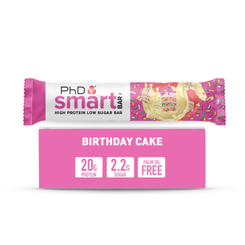 PhD Smart Bar Birthday Cake 64g