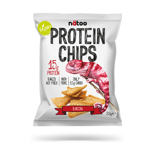 Natoo protein chips - gusto bacon - 33g
