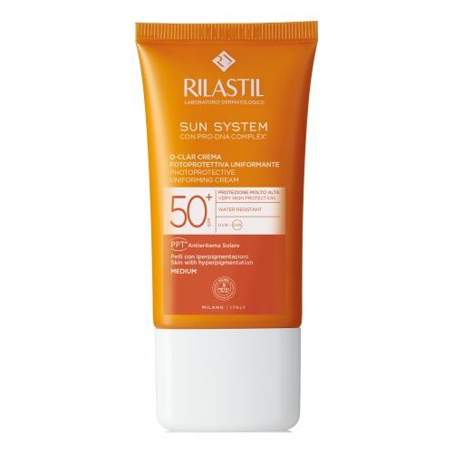Rilastil sun system d-clar spf 50+ crema medium 40ml