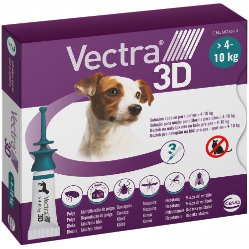 Vectra 3d spot on taglia 4/10 kg