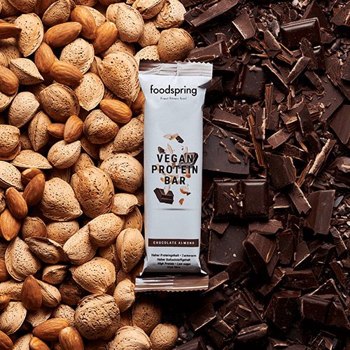 Foodspring Vegan Protein Bar Chocolate Almond 60g