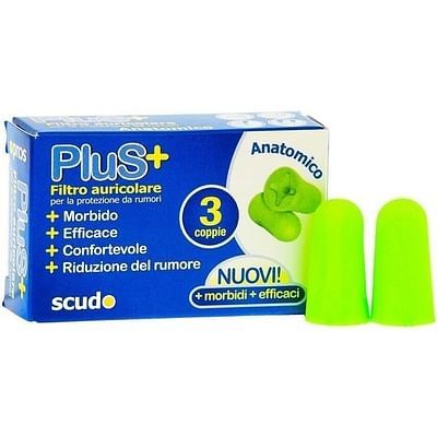 Earplug scudo plus 3 coppie