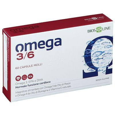Omega 3/6 integratore dietetico 60cps