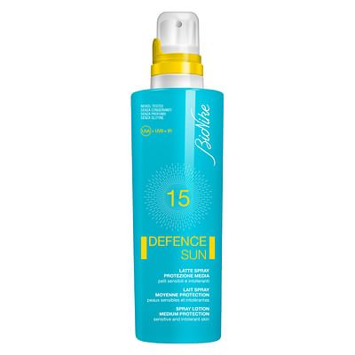 Defence sun latte solare spy 15 prot/media 200ml
