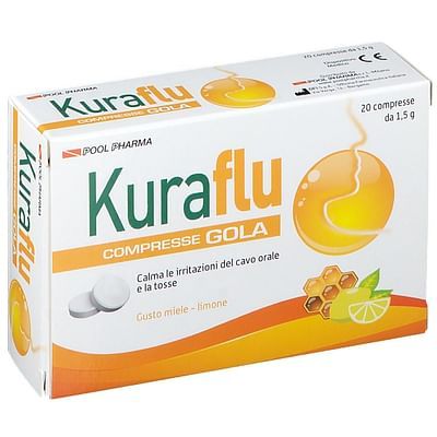 Kuraflu gola limone/miele 20cpr 30g