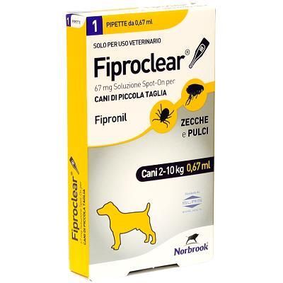 Fiproclear*spoton 1pip 67mg ca