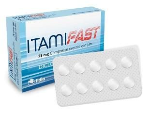 Itamifa, 25mg compresse rivestite con film 10 compresse in blister pa/pvc/al