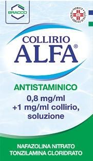 Collirio alfa antistaminico 0,8mg/ml + 1mg/ml collirio flacone 10ml