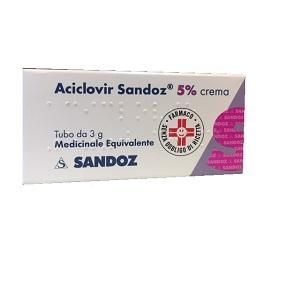 Aciclovir sandoz 5% crema antivirale 3g