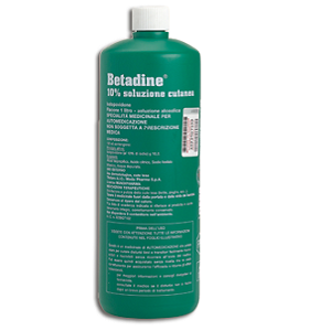Betadine 10% soluzione cutanea flacone 1 litro soluzione alcoolica