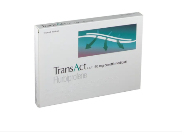 Transact Lat 40 mg Flurbiprofene Dolori Articolari 10 Cerotti Medicati