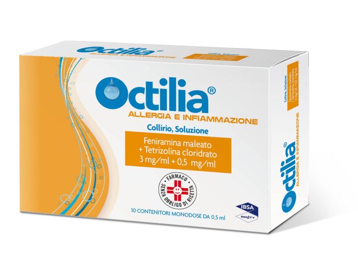 Octilia all i, 3mg/ml + 0,5mg/ml collirio, soluzione 10 contenitori monodose ldpe da 0,5ml