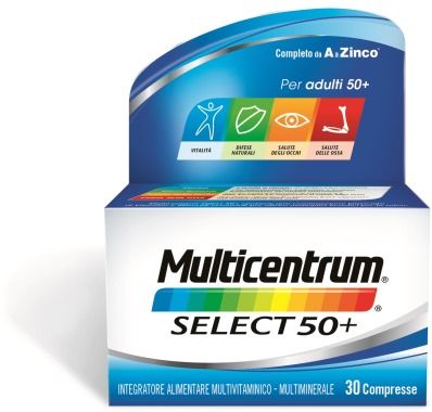 Multicentrum select 50+ integratore multivitaminico multiminerale 30 compresse