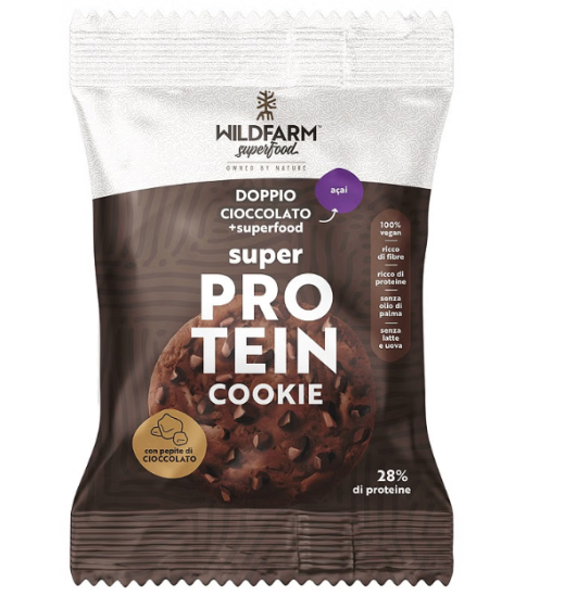 Wildfarm Super Protein Cookie Doppio Cioccolato Acai 50 G
