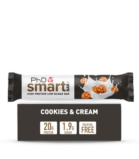 PhD Smart Bar Cookies and Cream 64g