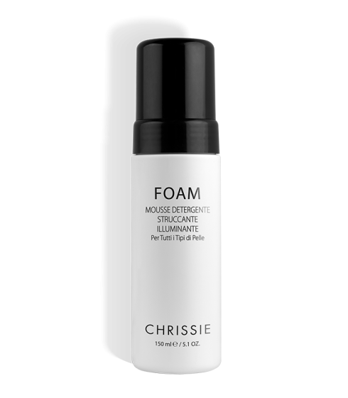 Chrissie foam mousse detergente struccante illuminante 150ml