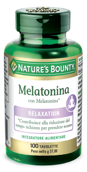 Nature's bounty melatonina 100 tavolette
