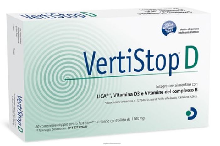 Vertistop d 1100mg 20 compresse