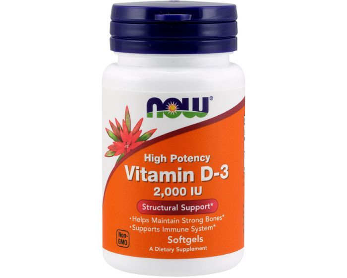 Now Foods Vitamina D3 2000UI 120 Softgels