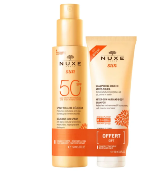 Nuxe Latte Spray Solare SPF50 + Shampoo Doccia Doposole NUXE SUN
