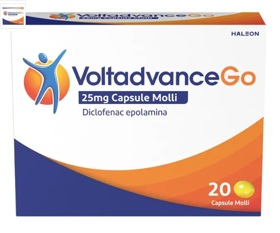 VoltadvanceGo 20 Capsule Molli 25 mg