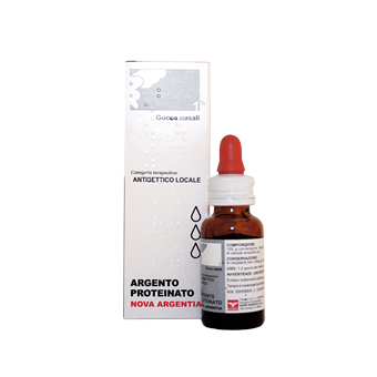 Argento proteina, 1% gocce nasali e auricolari, soluzione flacone 10ml