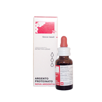 Argento proteina, 2% gocce nasali e auricolari, soluzione flacone 10ml