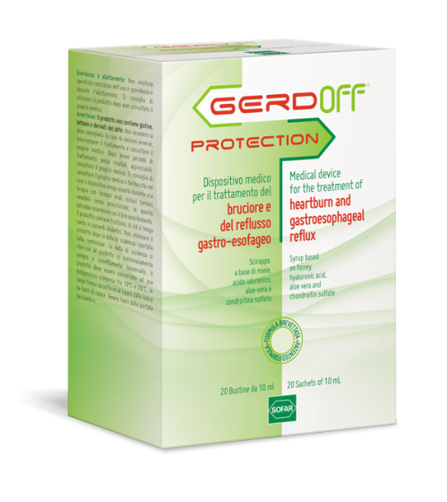 Gerdoff protection sciroppo anti-reflusso gastro-esofageo 20 bustine