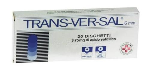 Transversal 3,75mg/6 mm acido salicilico 20 cerotti trandermici