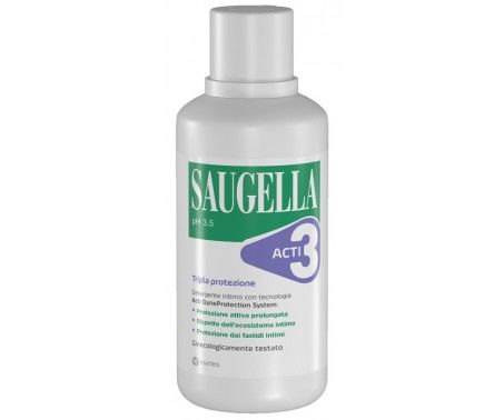Saugella ACTI3 Detergente Intimo Tripla Protezione 500 mL