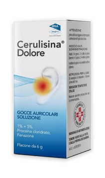 Cerulisina dolo, 1% + 5% gocce auricolari, soluzione 1 flacone contagocce 10ml