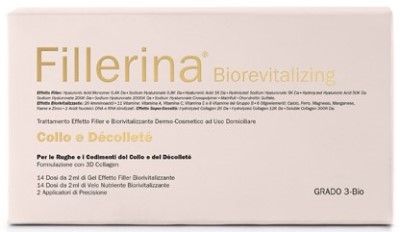 Fillerina biorevitalizing collo e decollete' effetto filler grado 3