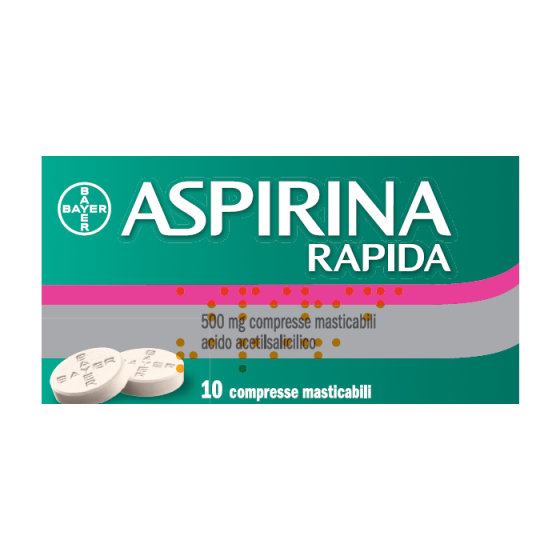 Aspirina Rapida 500mg 10 compresse masticabili