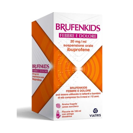 Brufenkids Febbre E Dolore 20 Mg/ml Sospensione Orale Ibuprofene 150ml