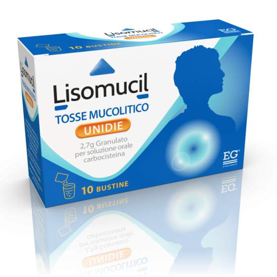 Lisomucil Tosse Mucolitico  2,7g Granulato Per Soluzione Orale Carbocisteina 10 Bustine